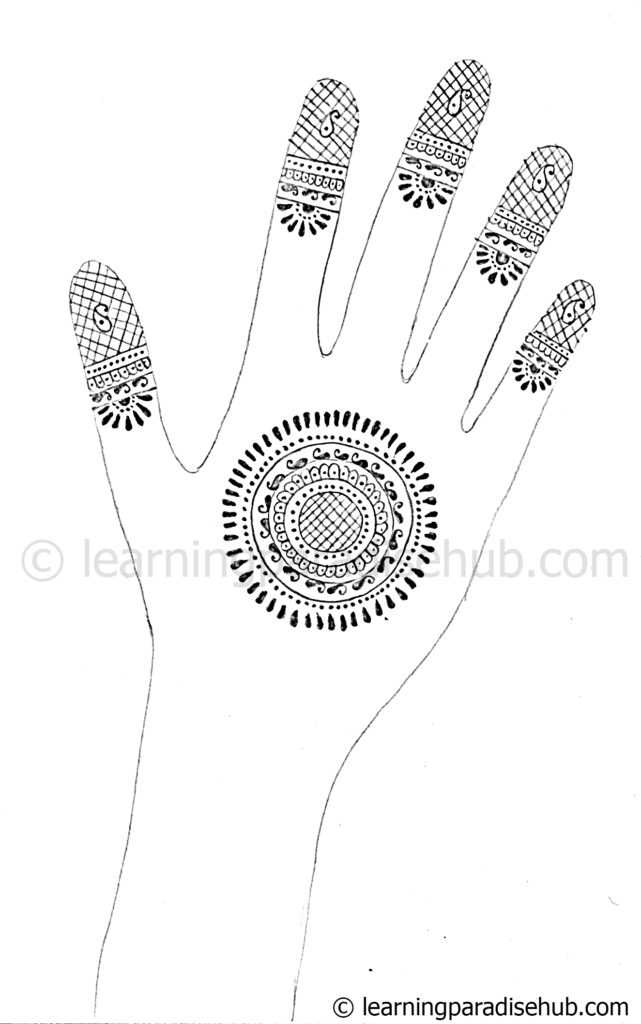 circular motif mehndi design Archives - The Learning Paradise