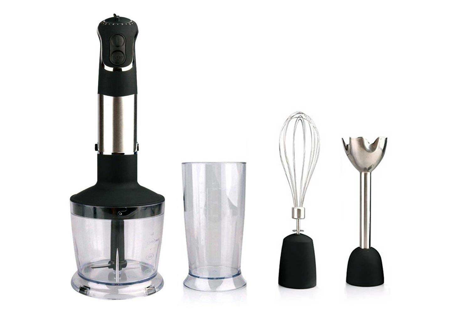 Use of electric hand blender in kitchen