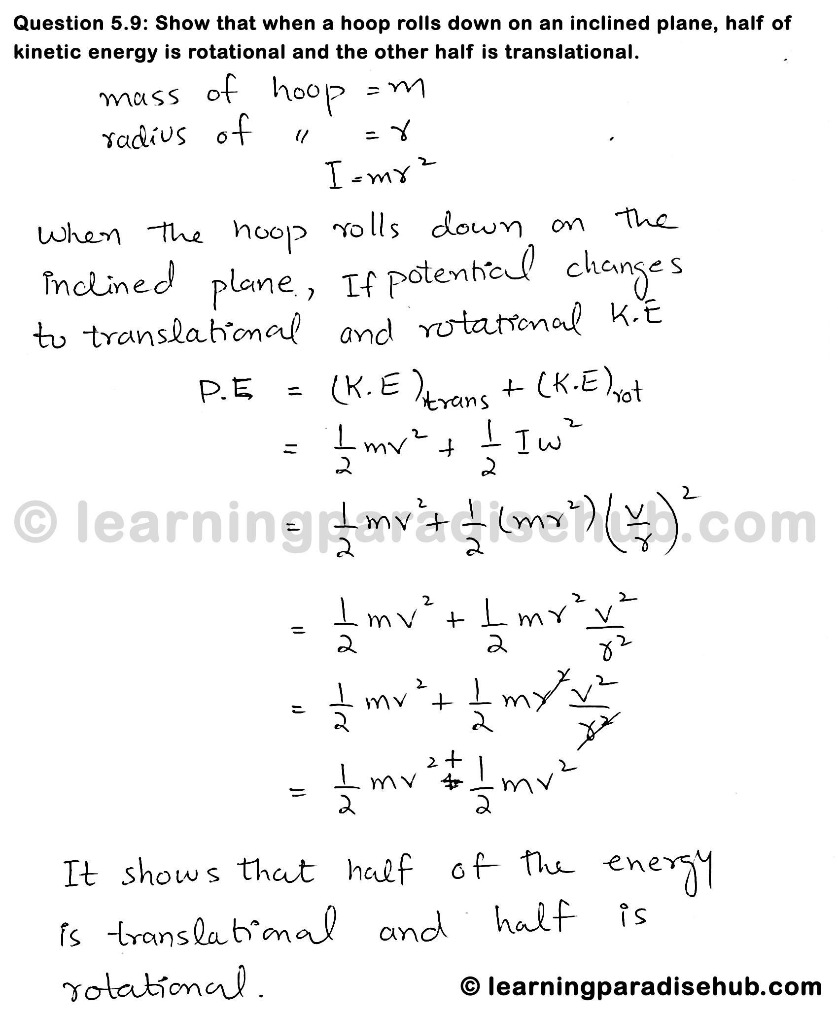 Question 5.9 - Chapter Five - Rotational and Circular Motion 